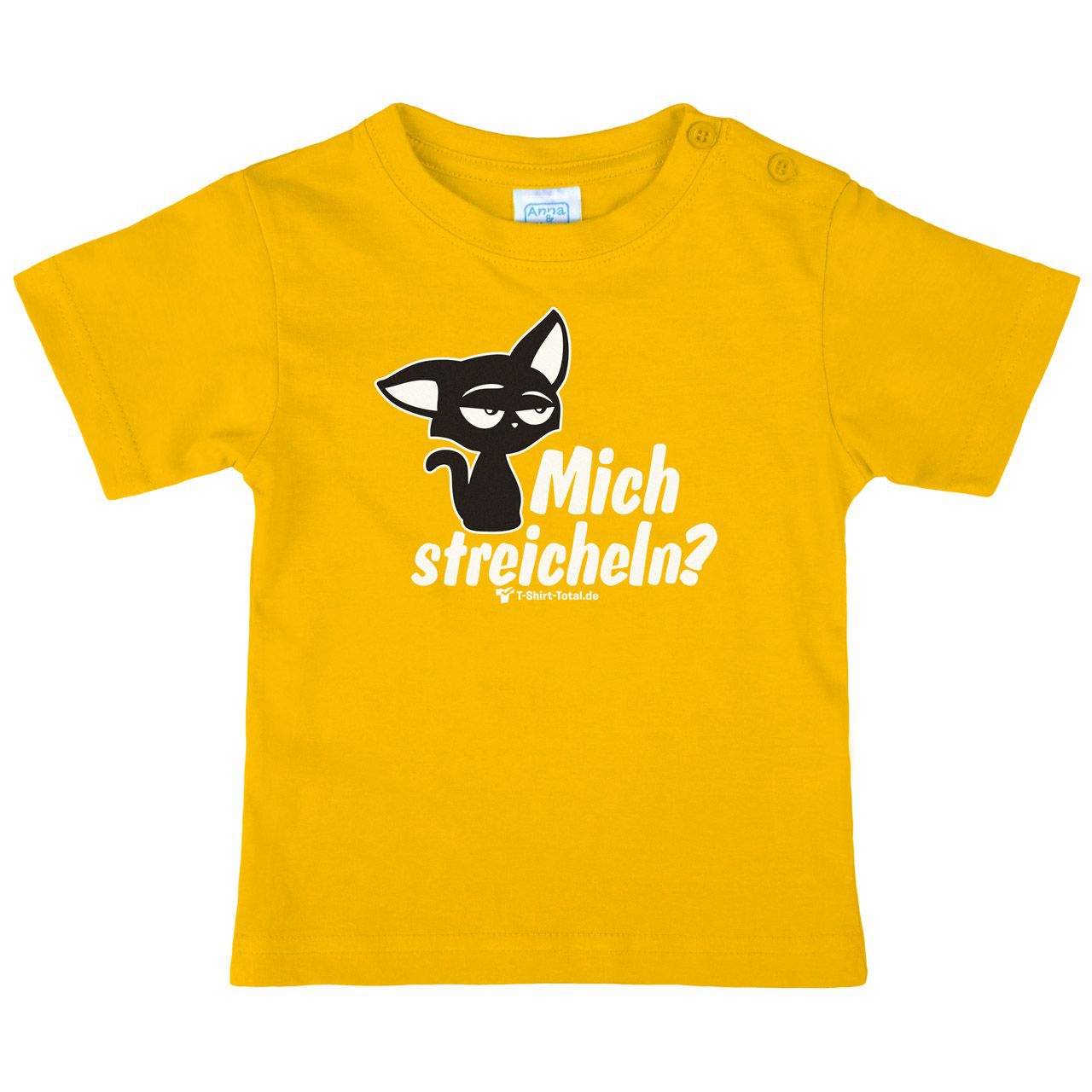 Mich streicheln Kinder T-Shirt gelb 80 / 86