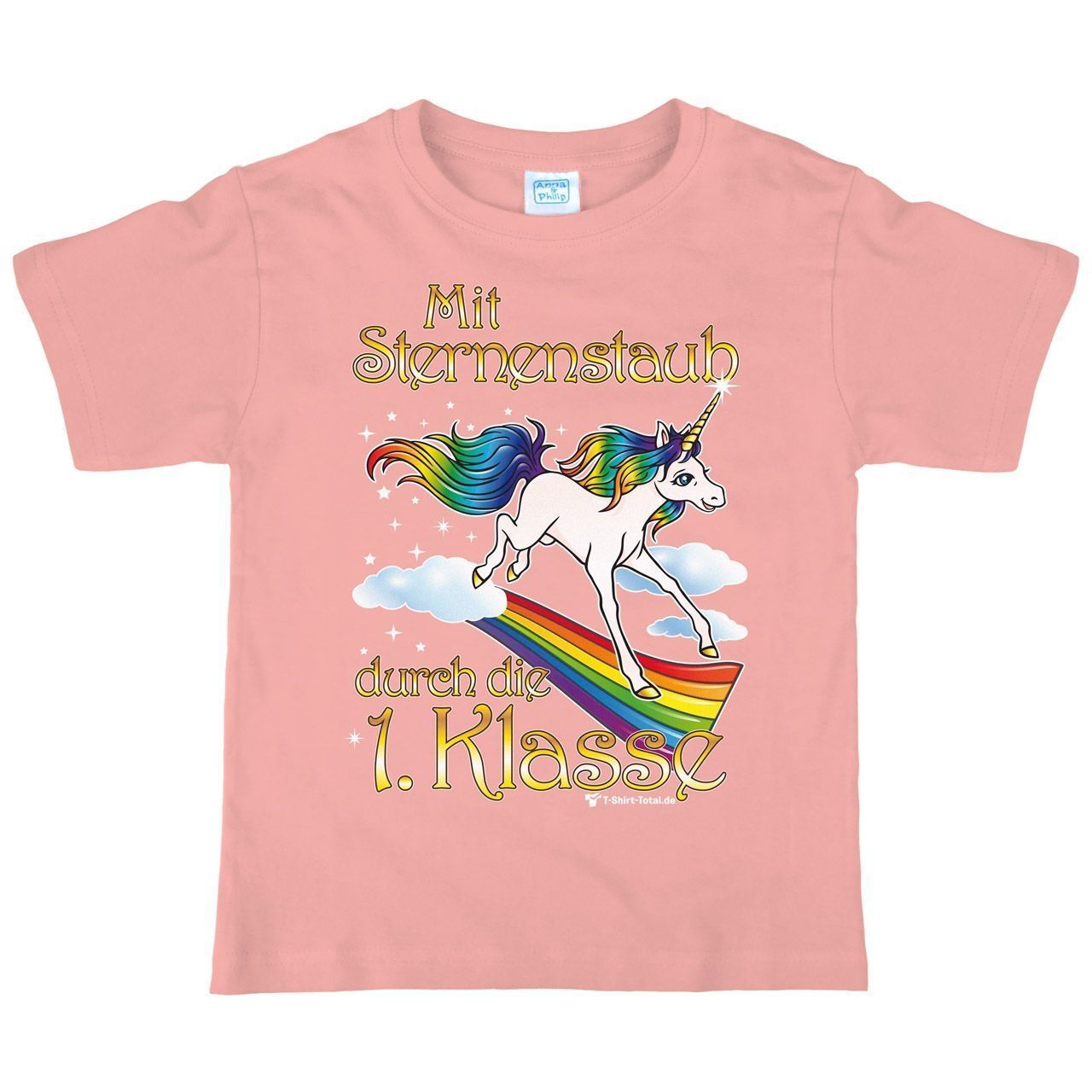 Einhorn 1. Klasse Kinder T-Shirt rosa 110 / 116