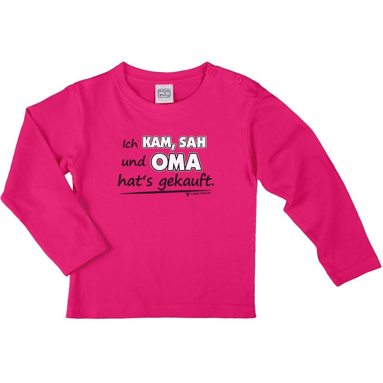 Oma hats gekauft Kinder Langarm Shirt pink 92