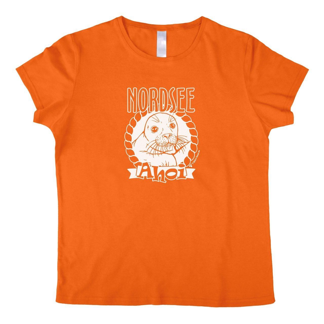 Nordsee Ahoi Woman T-Shirt orange Medium