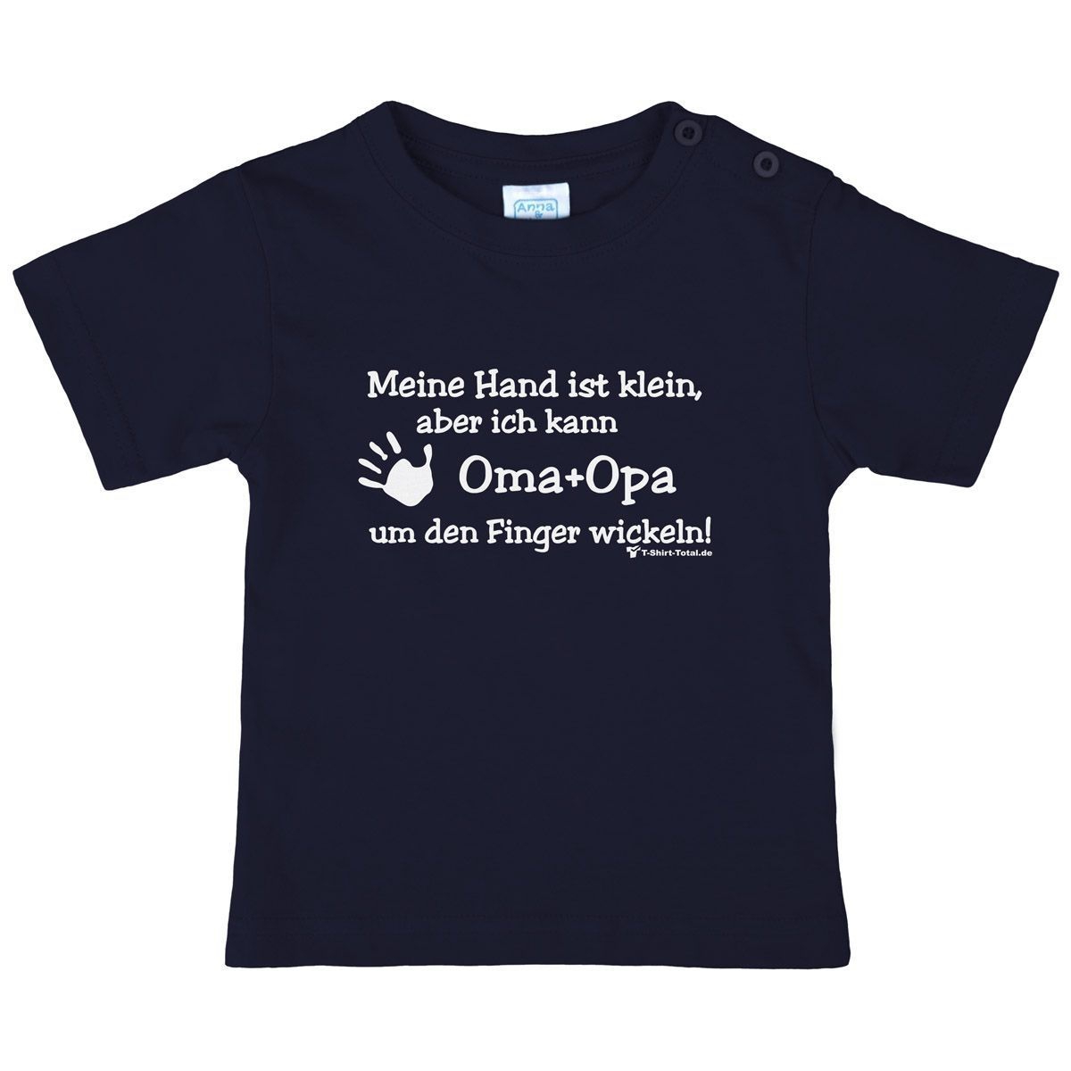 Kleine Hand Oma Opa Kinder T-Shirt navy 56 / 62