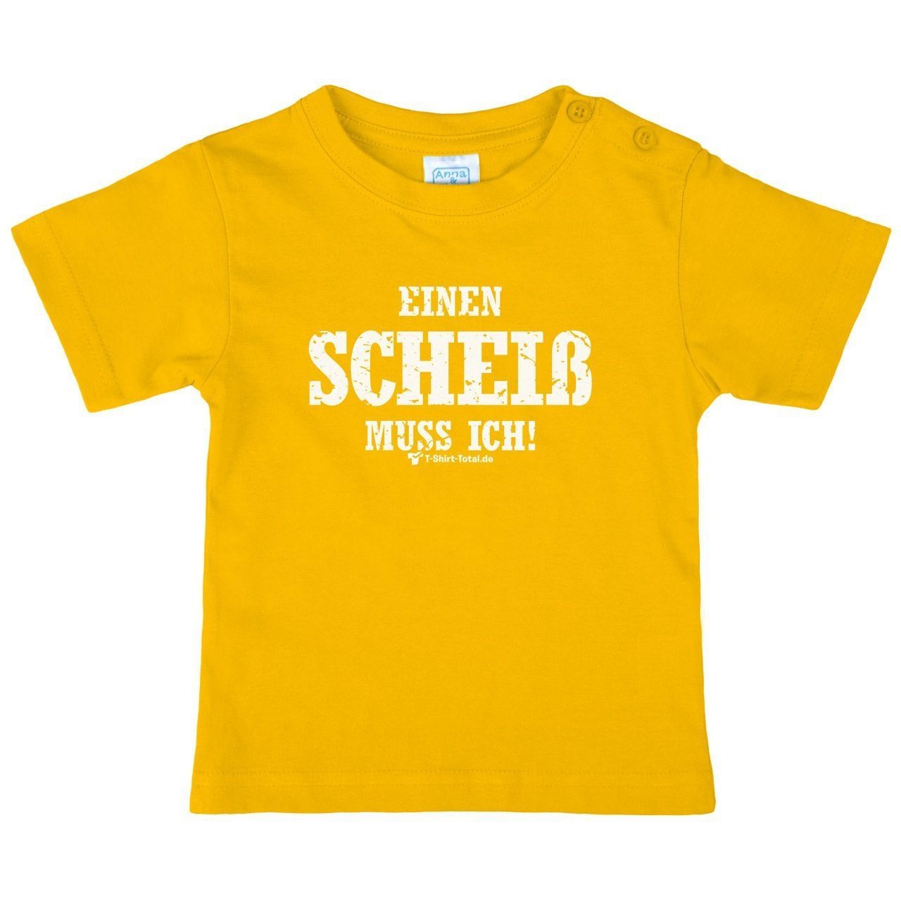 Einen Scheiß muss ich Kinder T-Shirt gelb 80 / 86