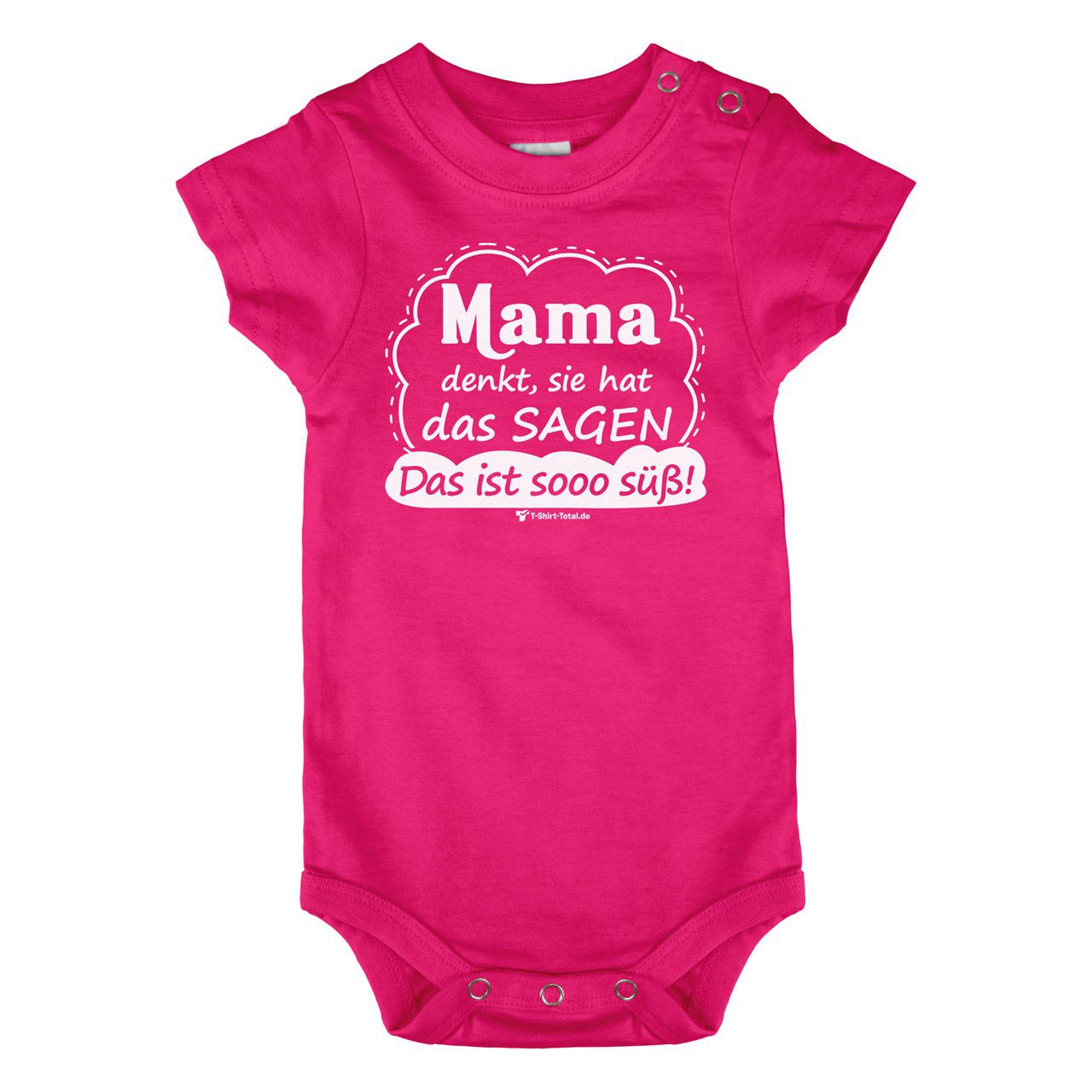 Mama denkt Baby Body Kurzarm pink 68 / 74