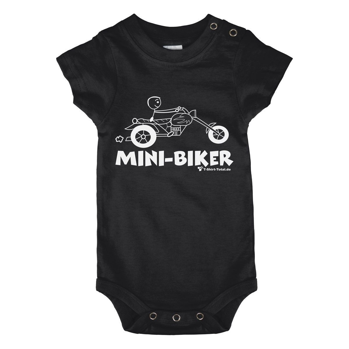 Mini Biker Baby Body Kurzarm schwarz 68 / 74
