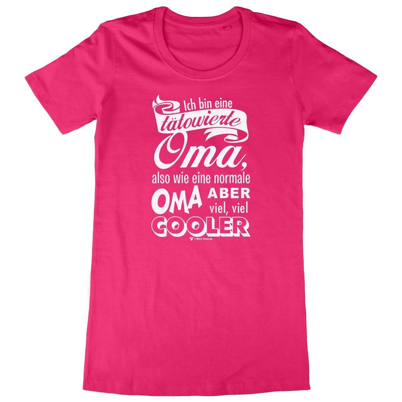Tätowierte Oma Woman Long Shirt pink Extra Small