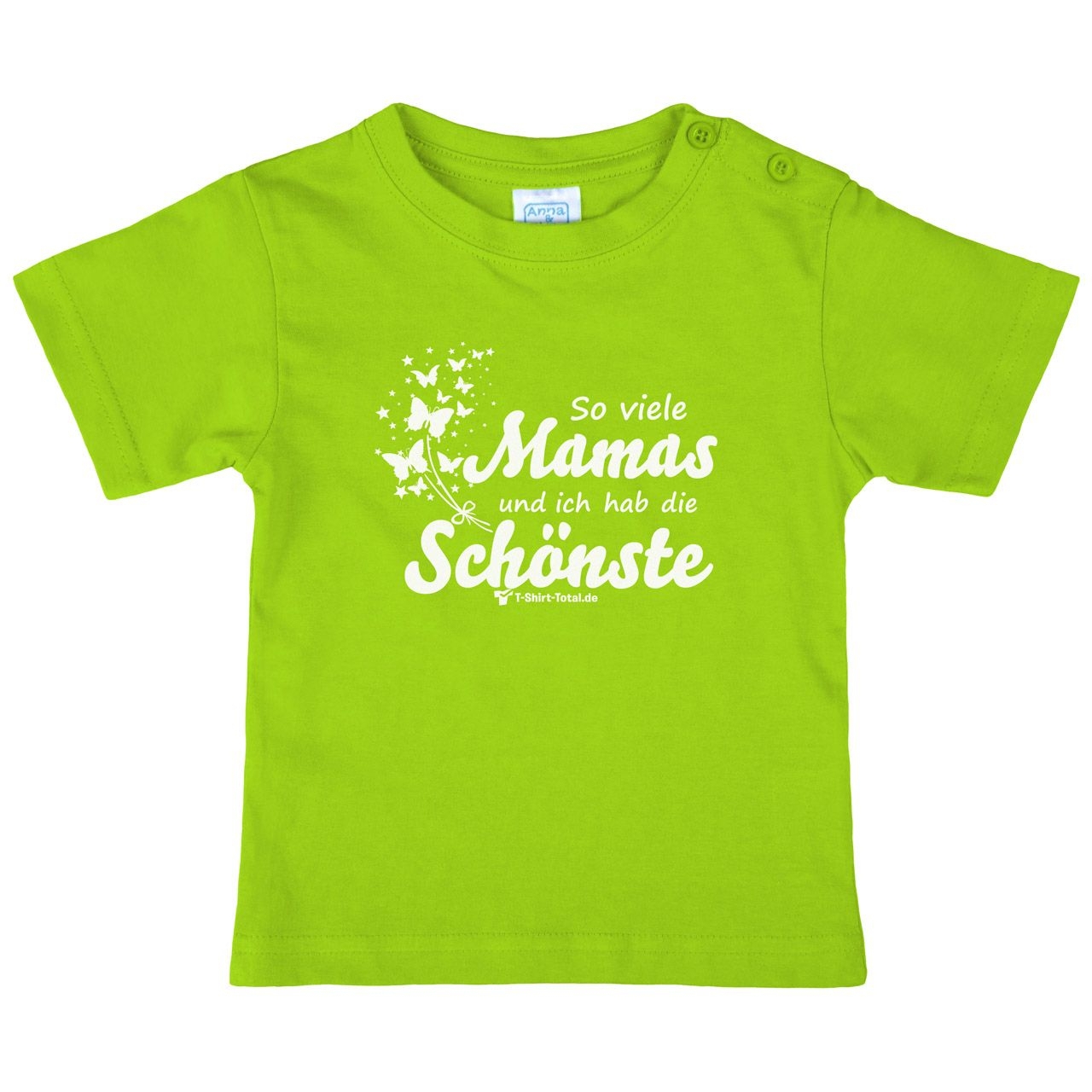 So viele Mamas Kinder T-Shirt hellgrün 68 / 74