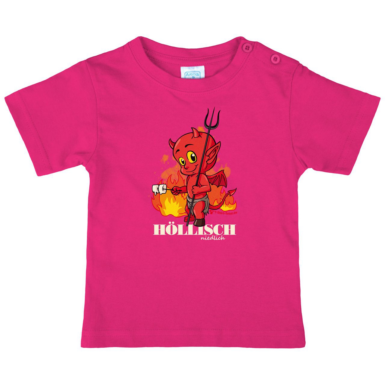 Höllisch niedlich Teufel Kinder T-Shirt pink 92