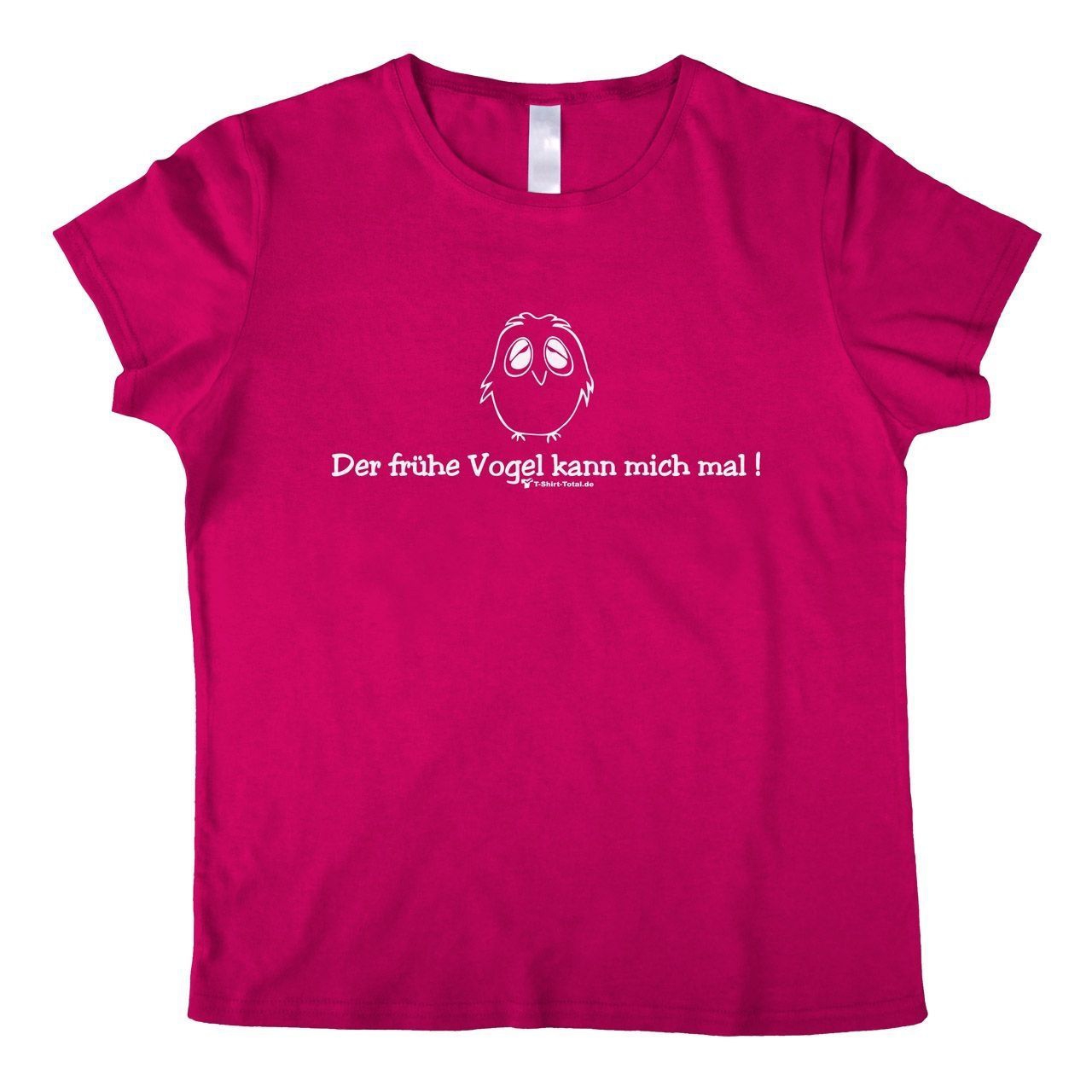 Der frühe Vogel Woman T-Shirt pink Extra Large