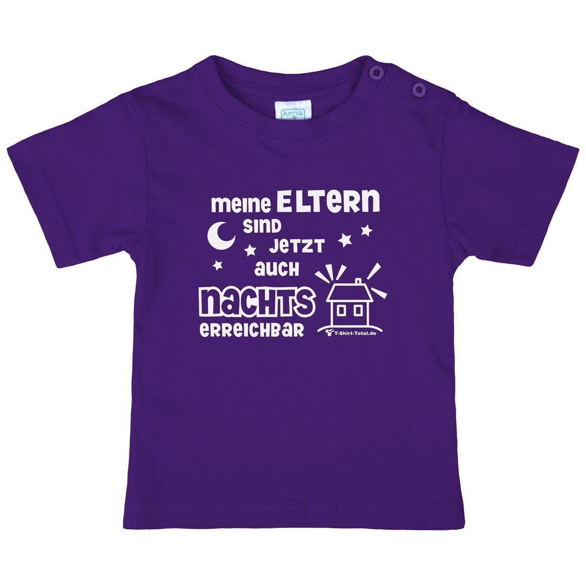 Eltern nachts erreichbar Kinder T-Shirt lila 56 / 62