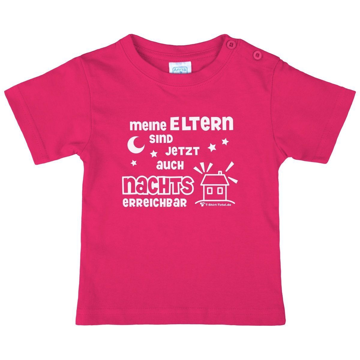 Eltern nachts erreichbar Kinder T-Shirt pink 56 / 62