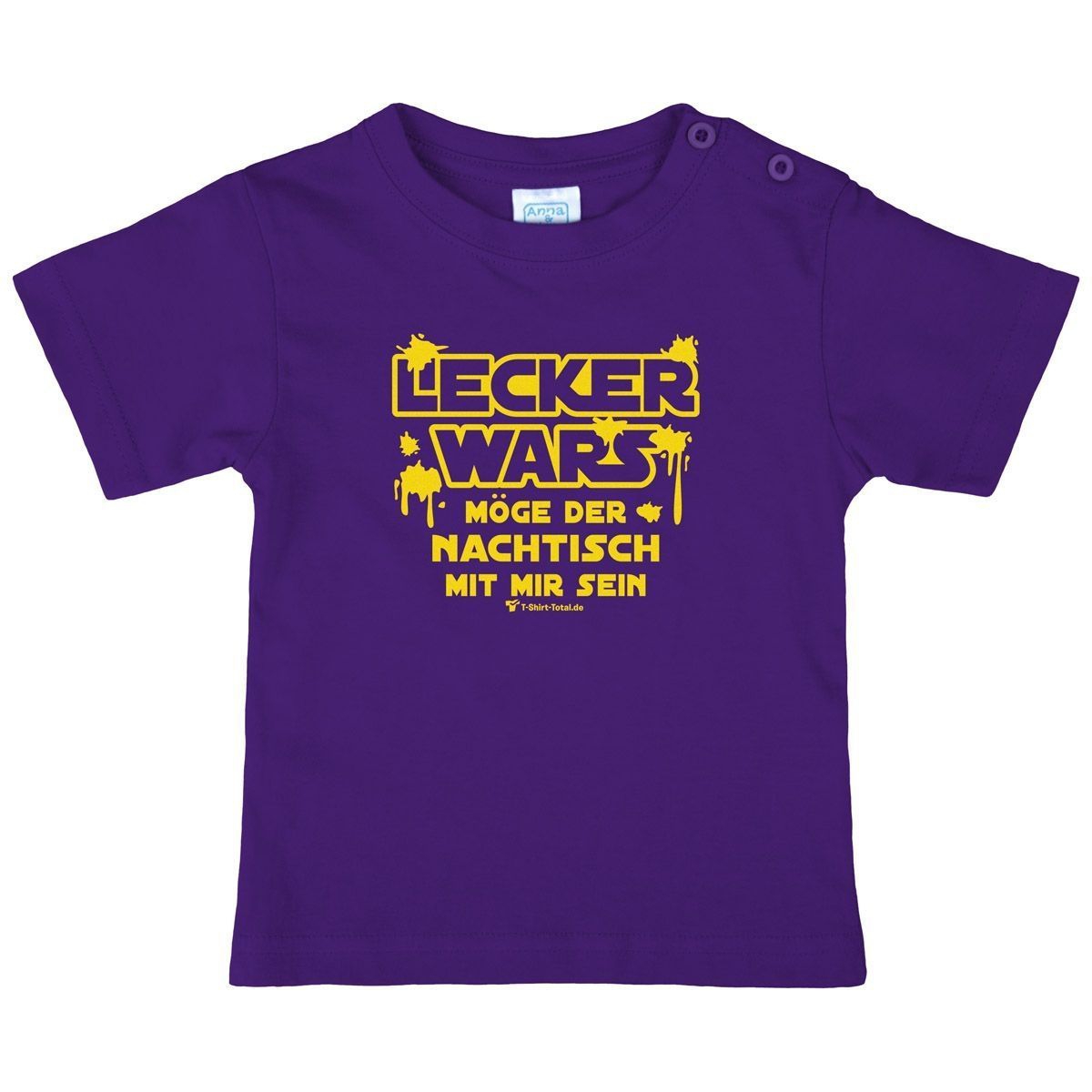 Lecker wars Kinder T-Shirt lila 68 / 74