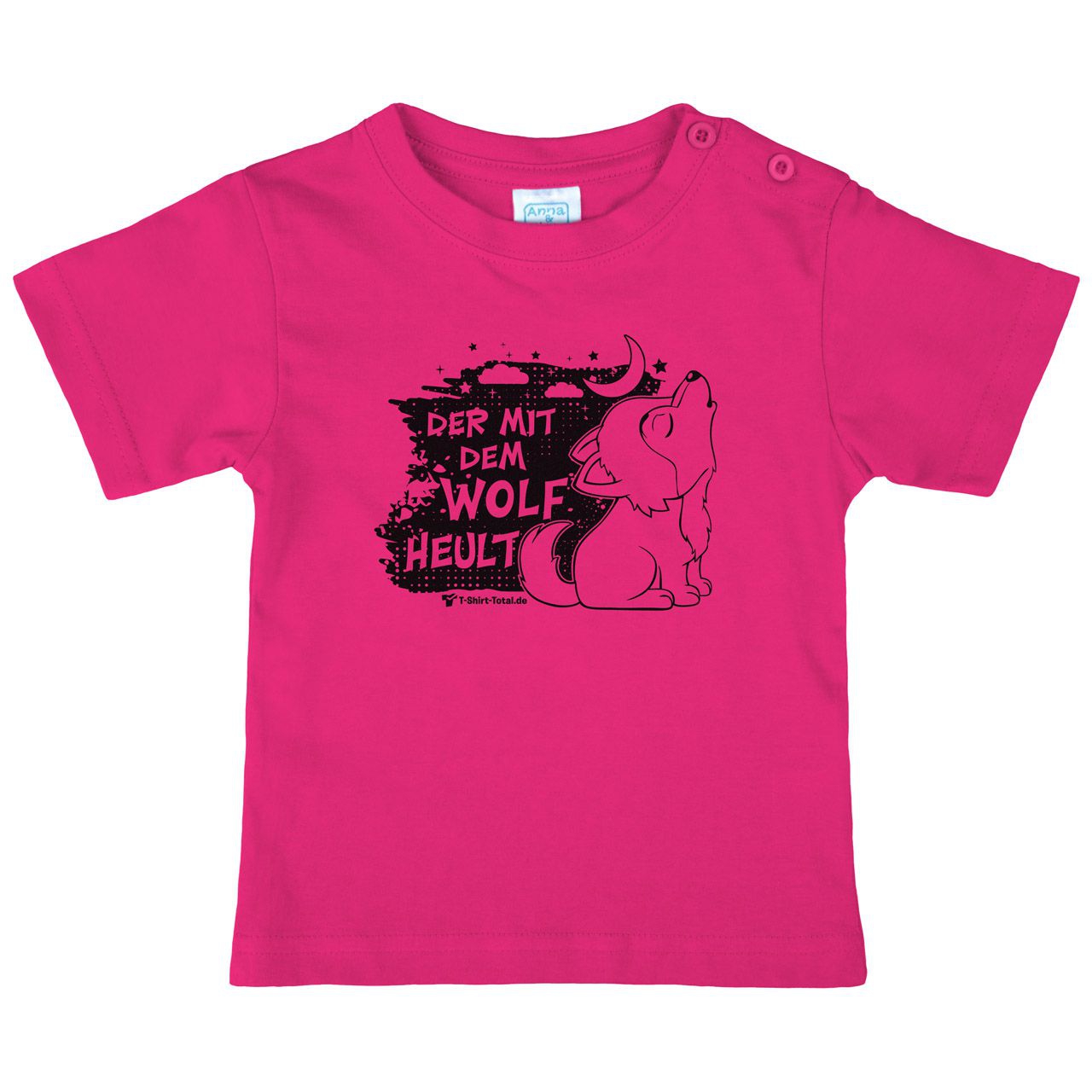 Der mit dem Wolf Kinder T-Shirt pink 80 / 86