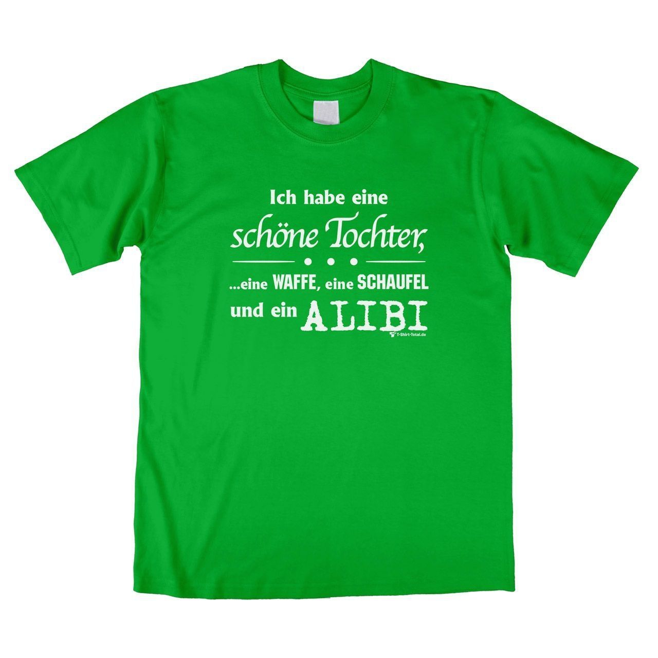 Alibi Unisex T-Shirt grün Large