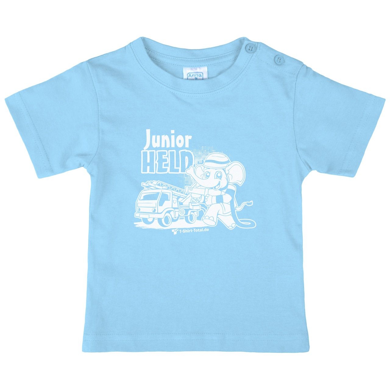 Junior Held Feuerwehr Kinder T-Shirt hellblau 68 / 74