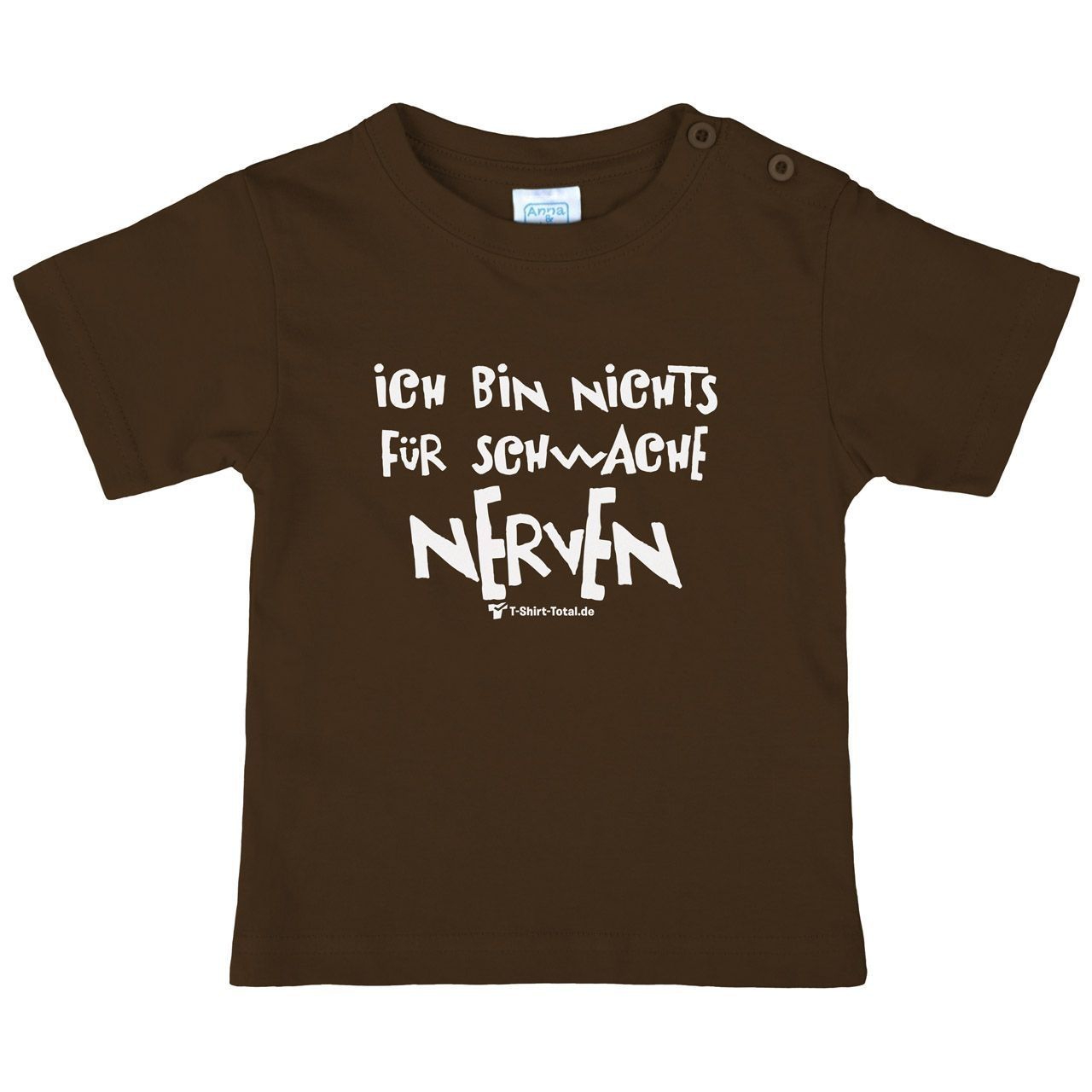 Schwache Nerven Kinder T-Shirt braun 80 / 86
