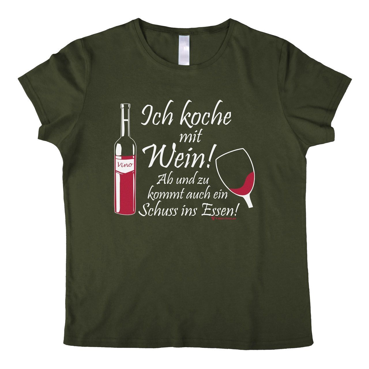 Koche mit Wein Woman T-Shirt khaki Large