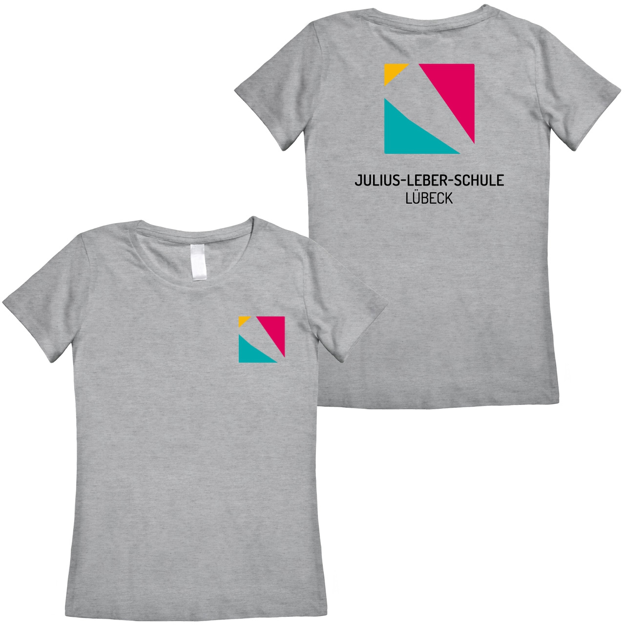 Julius-Leber-Schule Woman T-Shirt grau meliert Medium