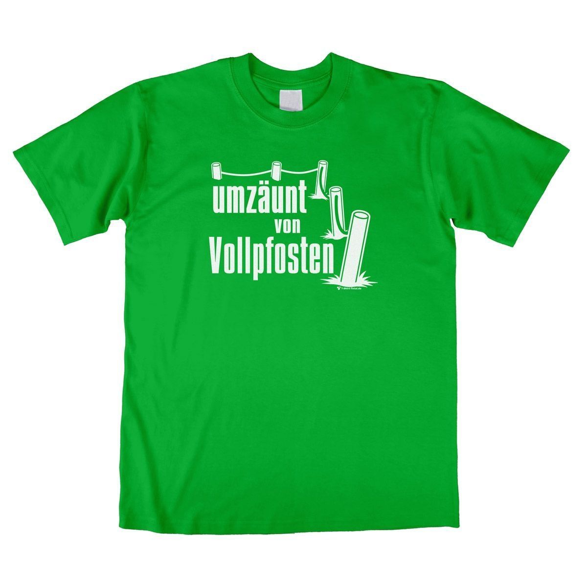 Vollpfosten Unisex T-Shirt grün Large