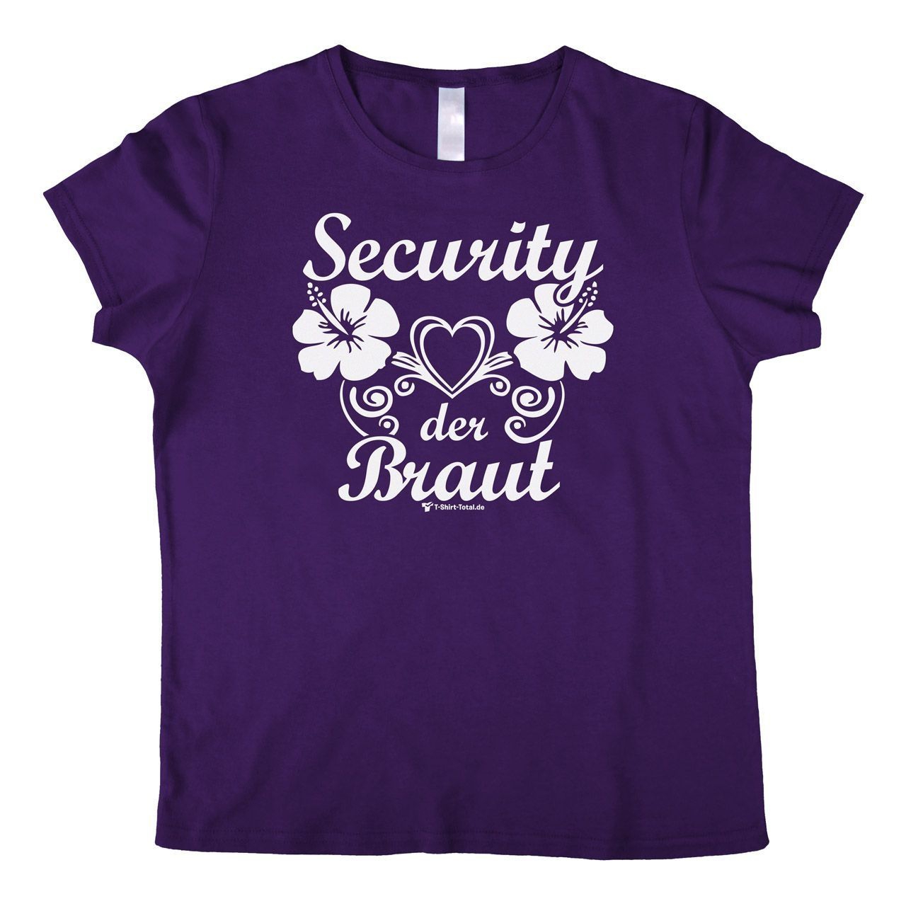 Security der Braut Woman T-Shirt lila Small