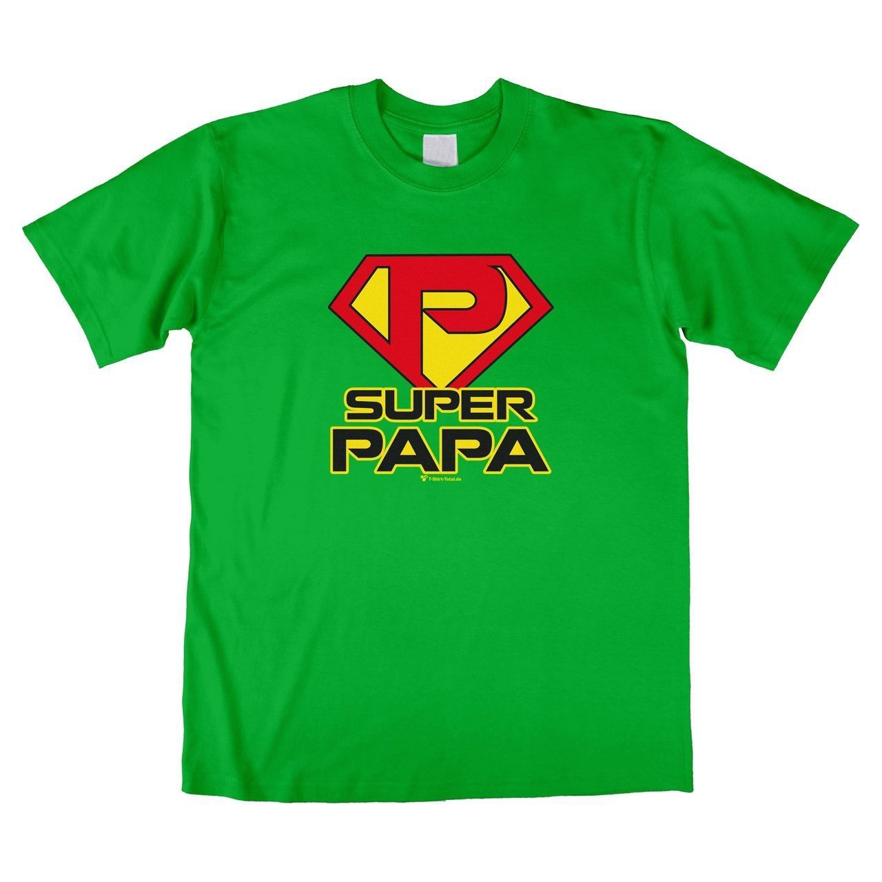 Super Papa Unisex T-Shirt grün Large