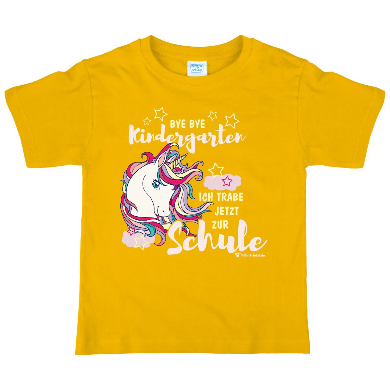 Ich trabe jetzt zur Schule Kinder T-Shirt gelb 122 / 128