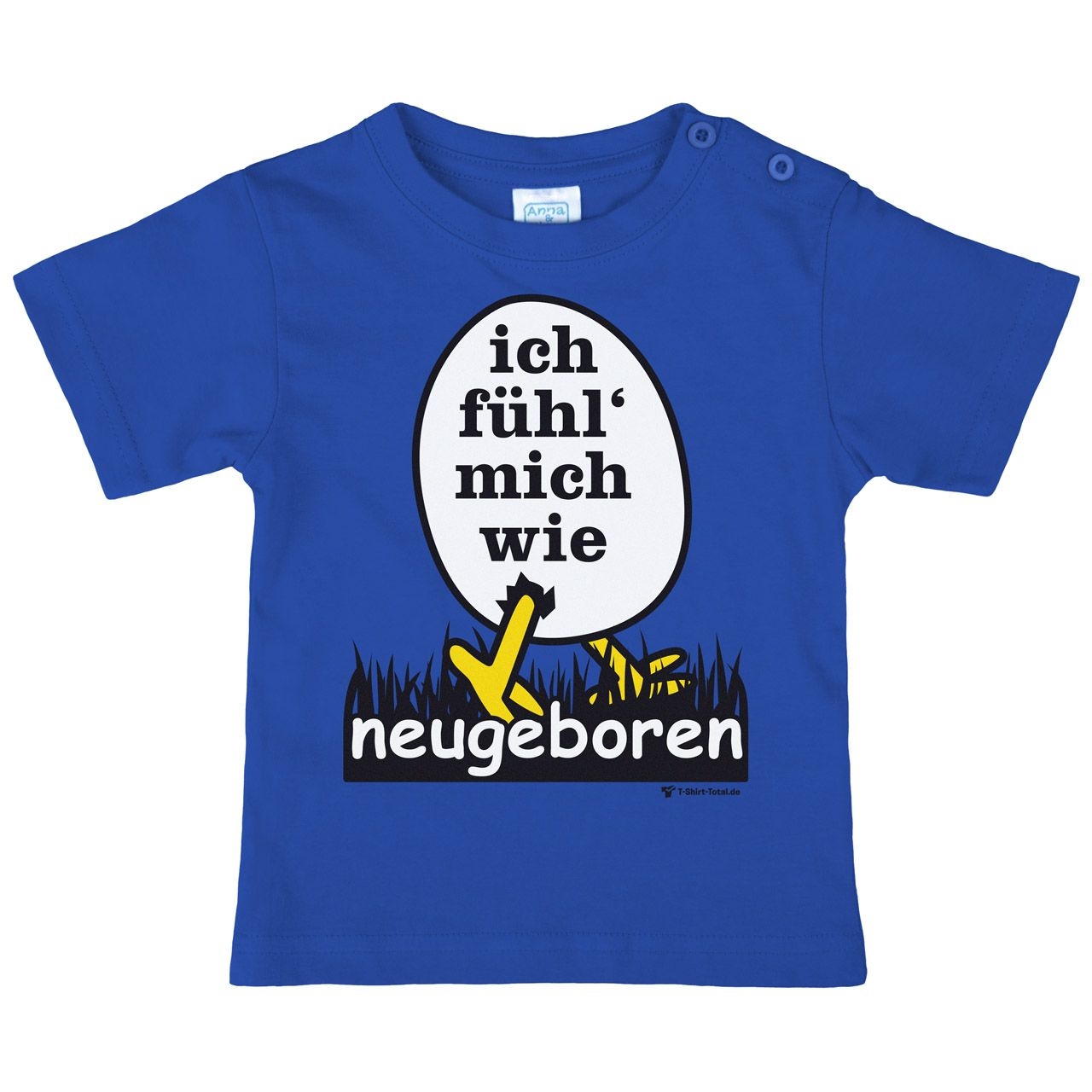 Neugeboren Kinder T-Shirt royal 56 / 62