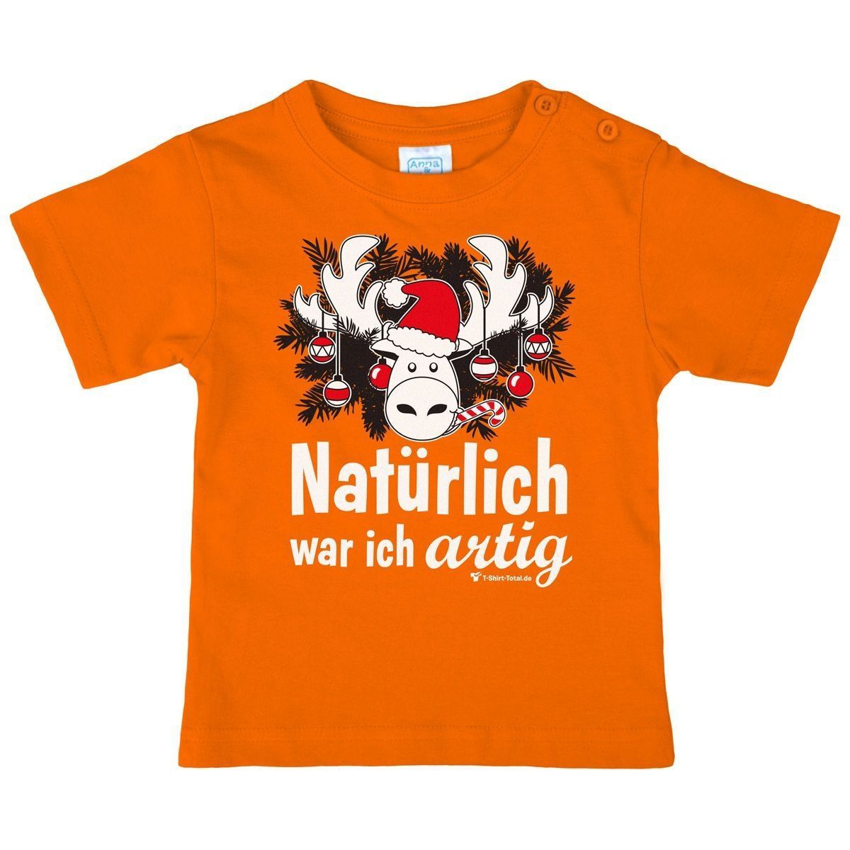 Natürlich artig Kinder T-Shirt orange 104