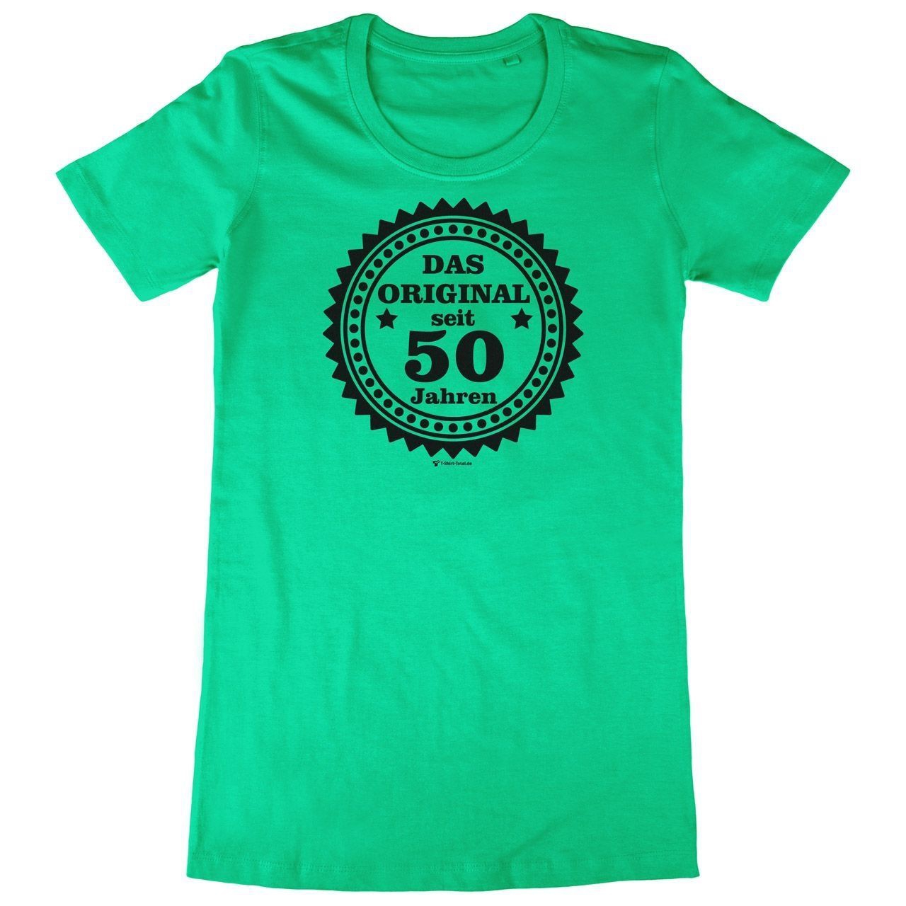 Original seit 50 Woman Long Shirt grün Small