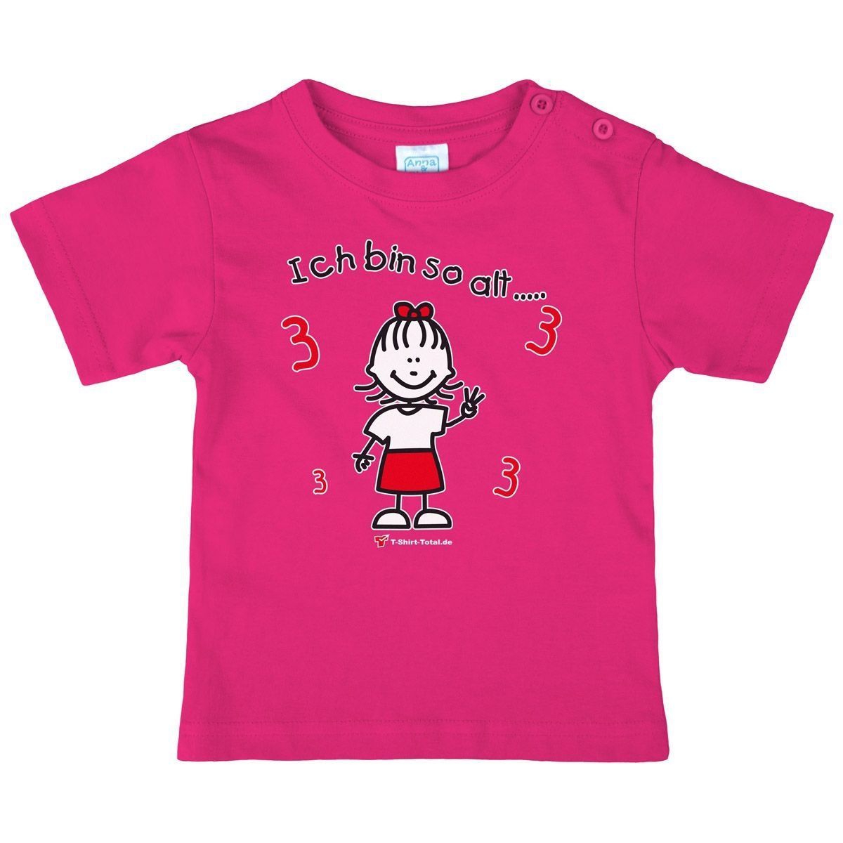 Mädchen so alt 3 Kinder T-Shirt pink 92