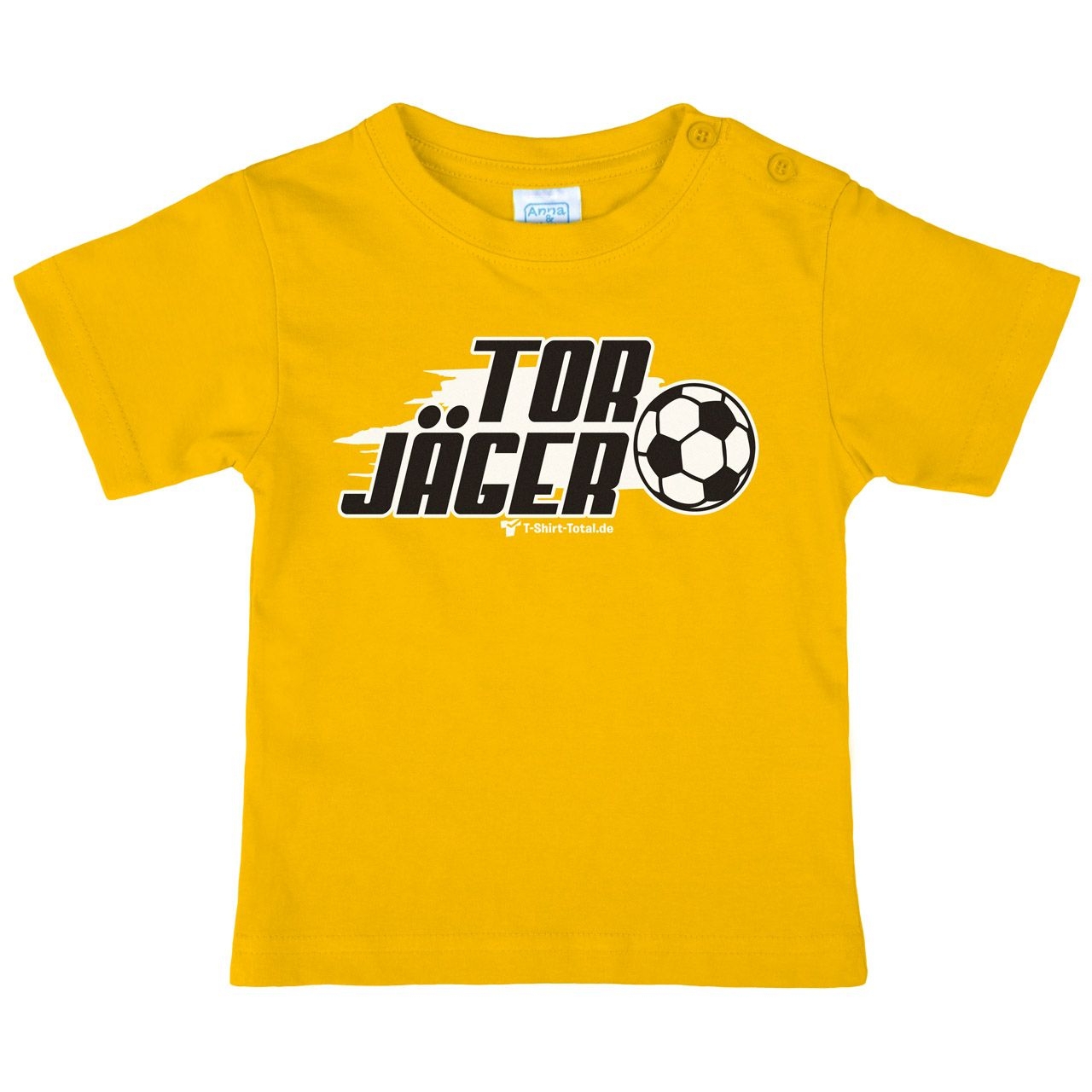 Torjäger Kinder T-Shirt gelb 110 / 116