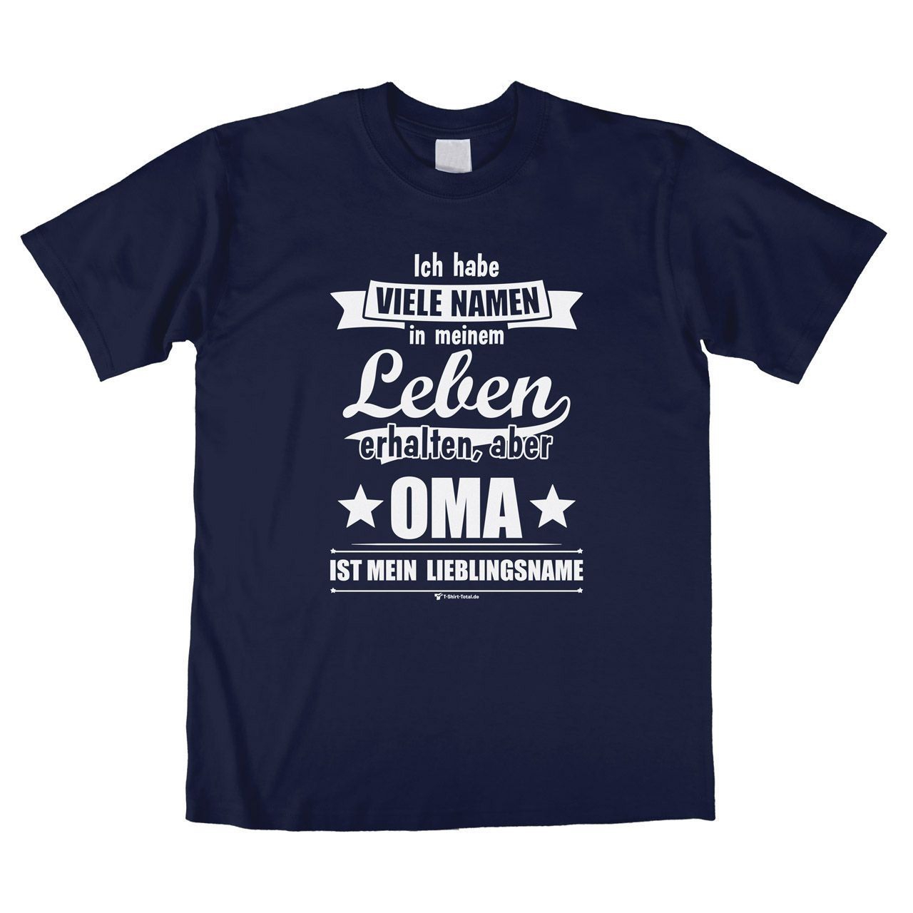 Lieblingsname Oma Unisex T-Shirt navy Medium