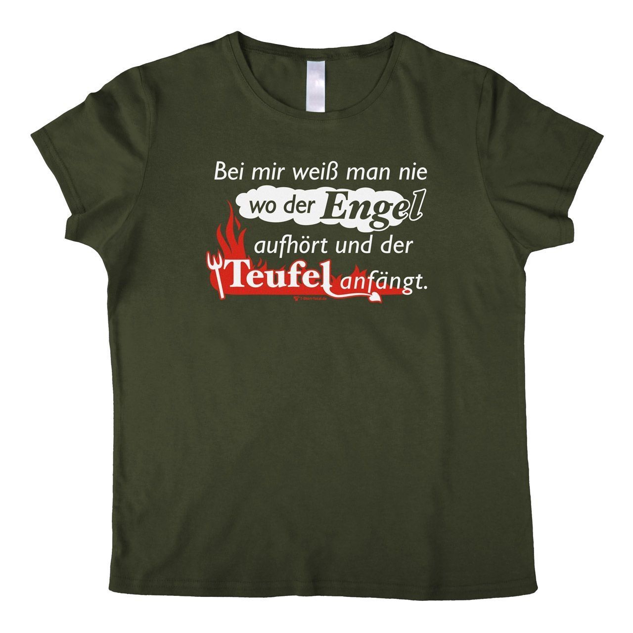 Engel Teufel Woman T-Shirt khaki 2-Extra Large