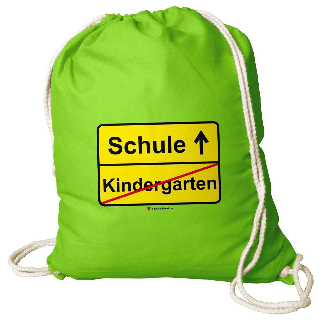 Kindergarten Schule Rucksack Beutel hellgrün