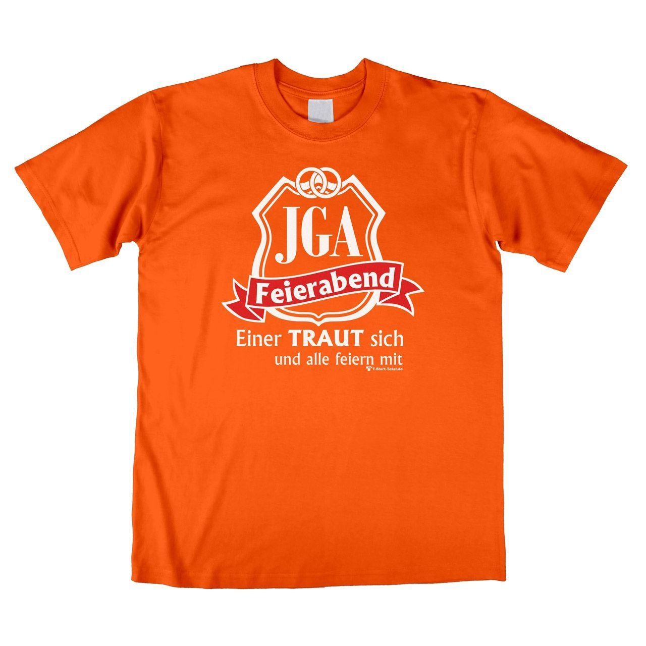 JGA Feierabend Unisex T-Shirt orange Medium