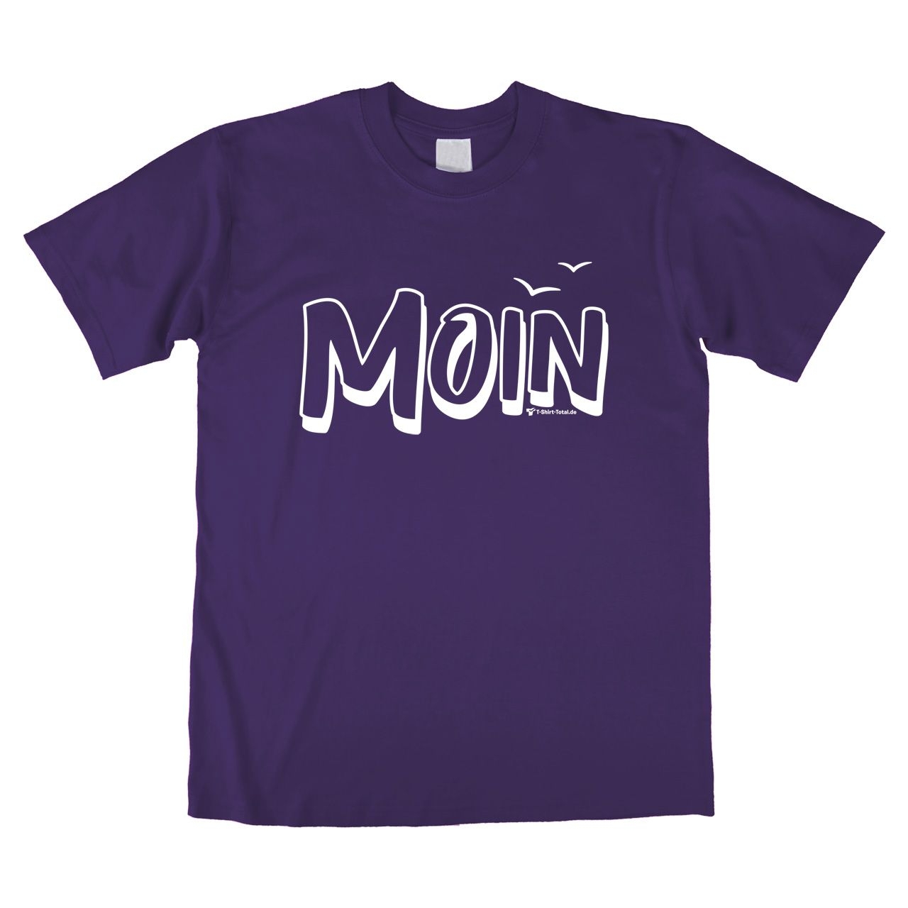 Moin mit Möwen Unisex T-Shirt lila Large