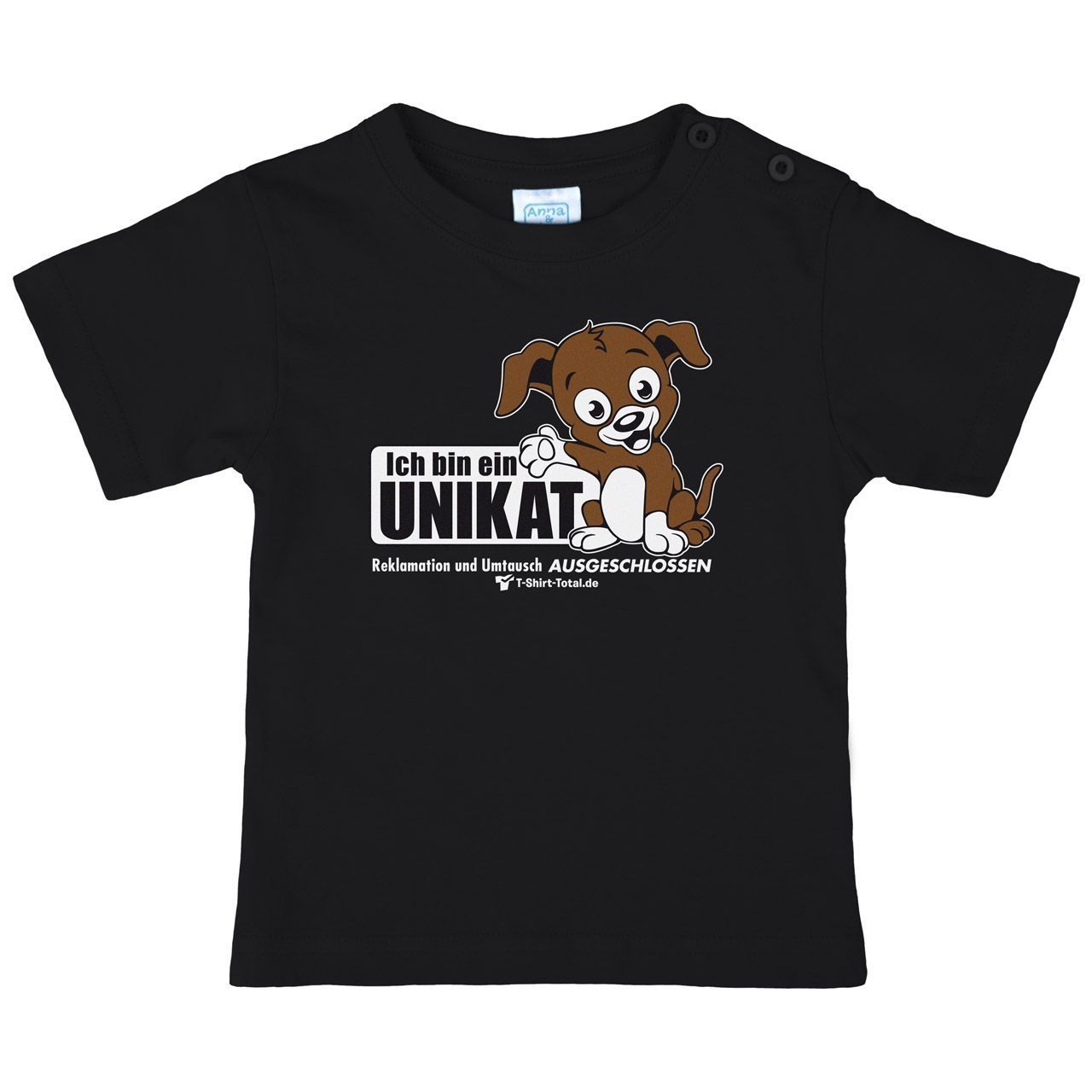 Unikat Kinder T-Shirt schwarz 98