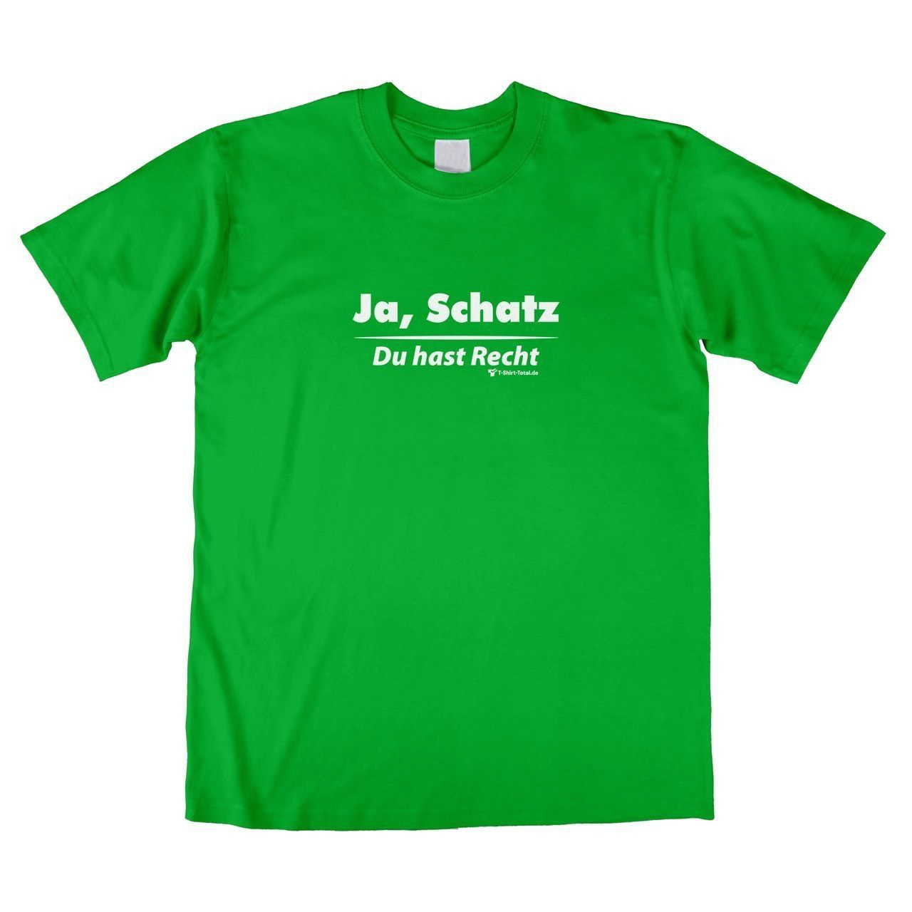 Ja Schatz Unisex T-Shirt grün Extra Large