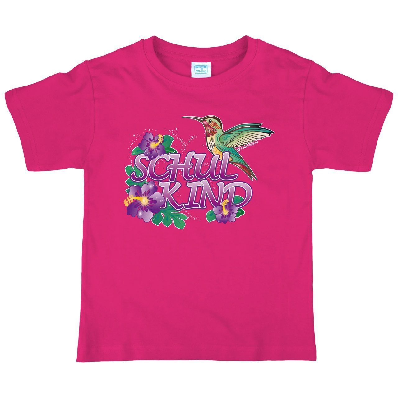 Schulkind Kolibri Kinder T-Shirt pink 122 / 128