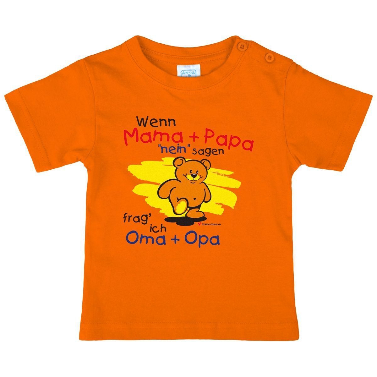 Wenn Mama und Papa nein sagen Kinder T-Shirt orange 80 / 86