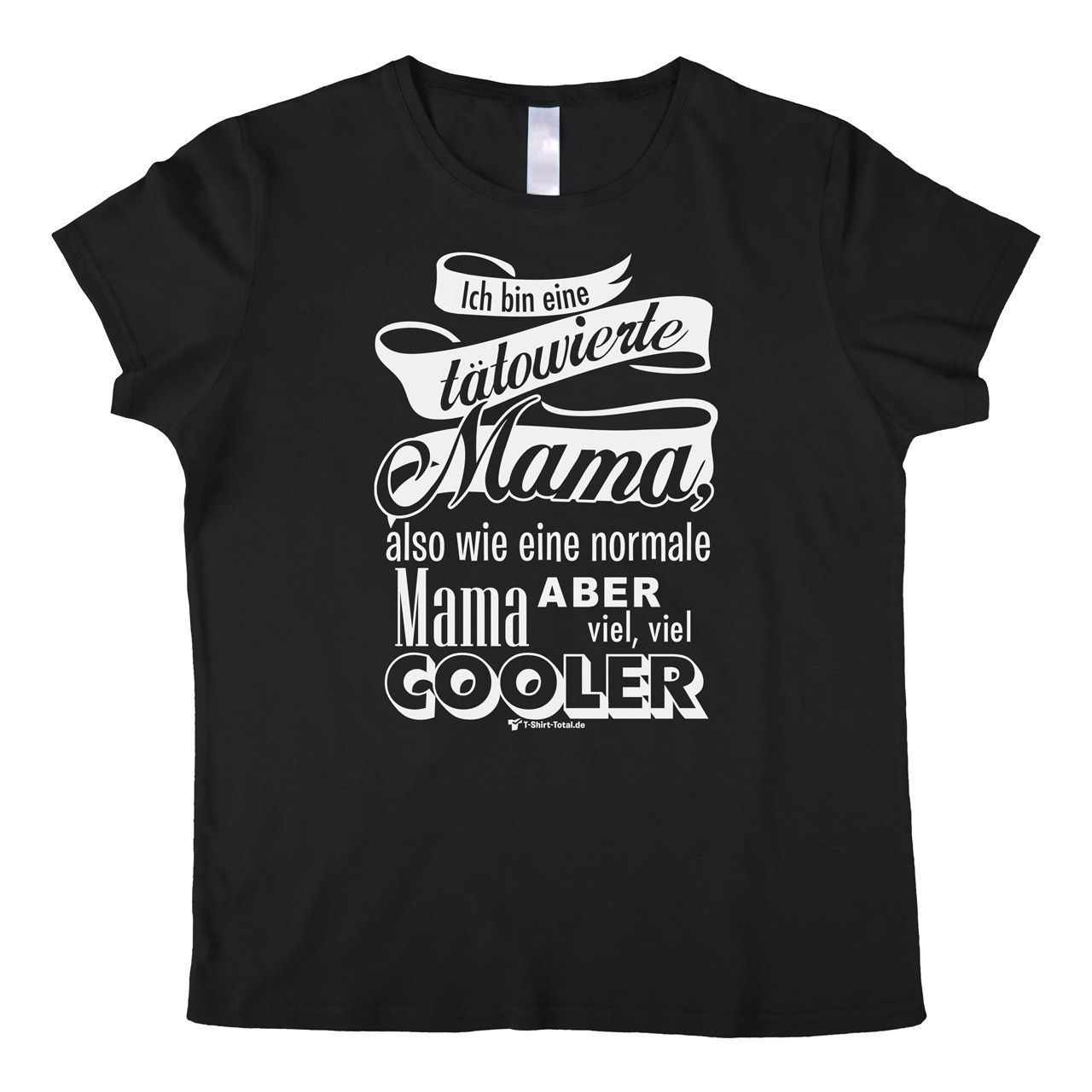 Tätowierte Mama Woman T-Shirt schwarz Small
