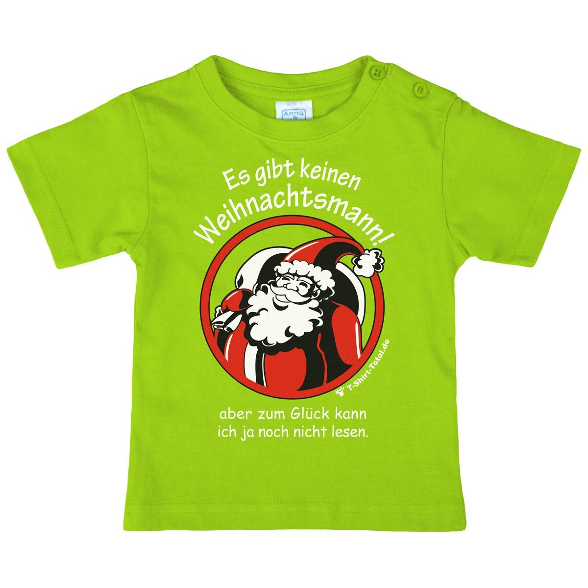 Gibt keinen Weihnachtsmann Kinder T-Shirt hellgrün 80 / 86