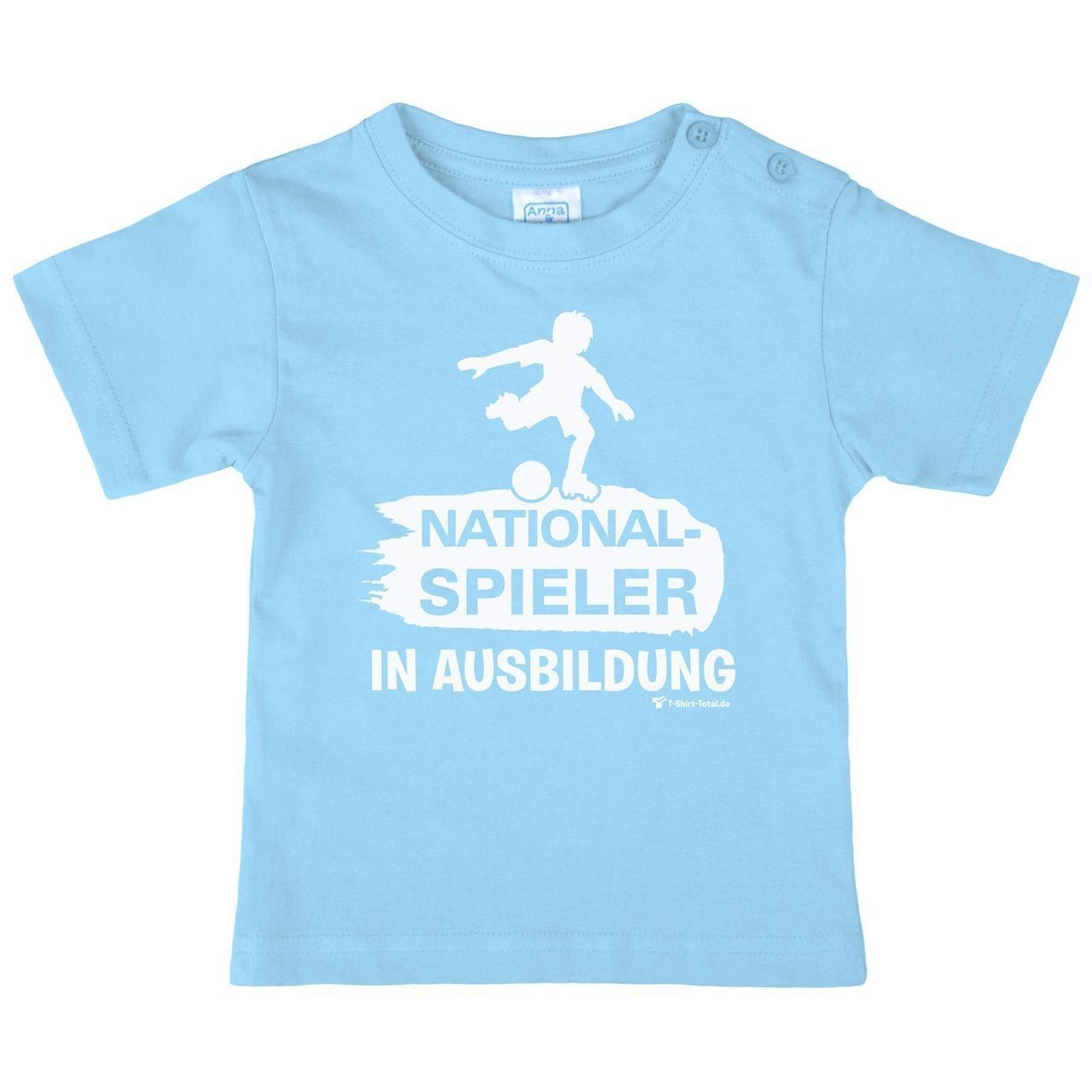Nationalspieler in Ausbildung Kinder T-Shirt hellblau 134 / 140