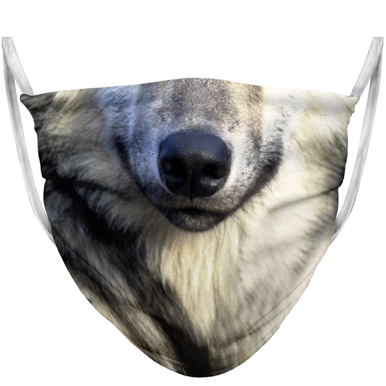Wolf Mund-Nasen-Maske