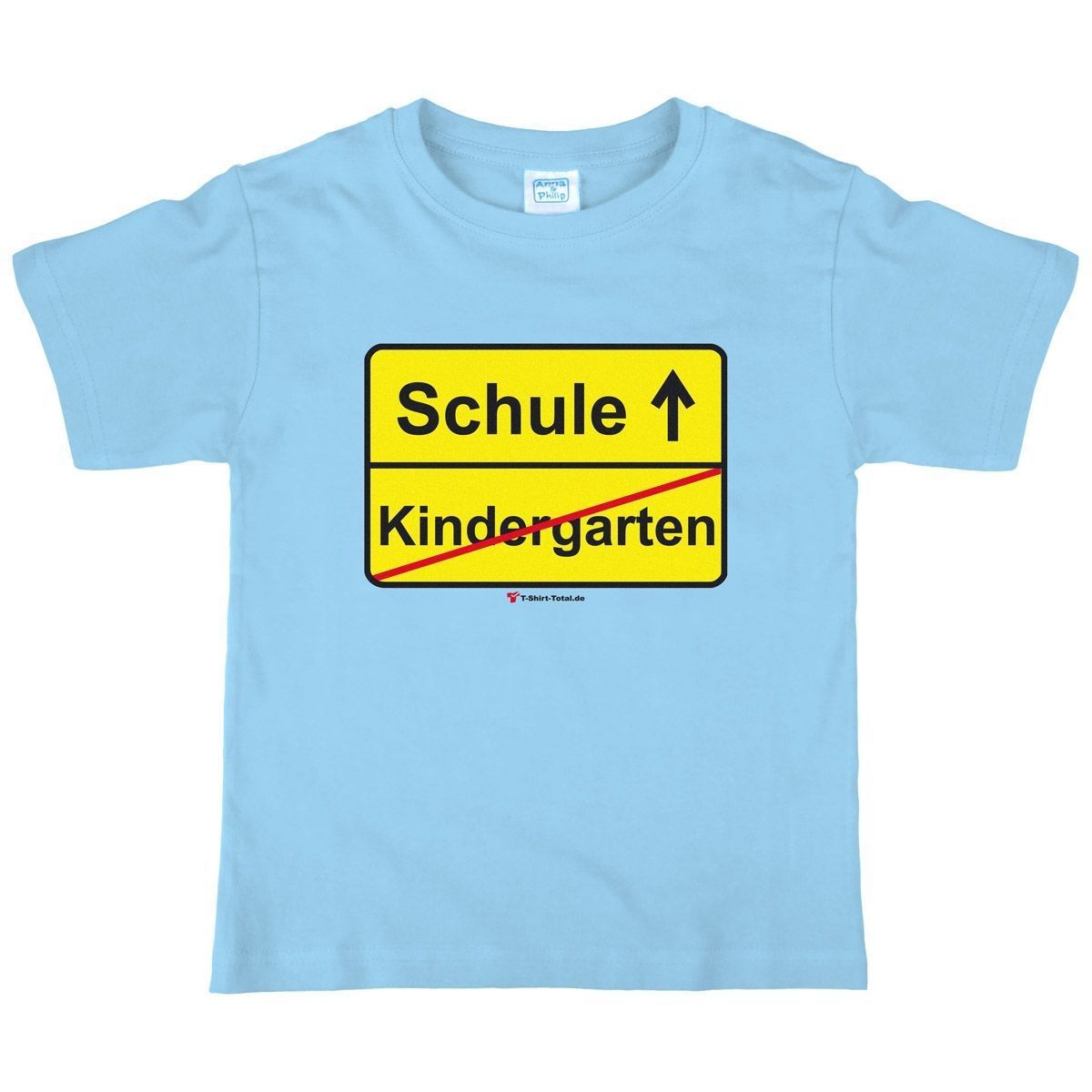 Kindergarten Schule Kinder T-Shirt hellblau 146 / 152