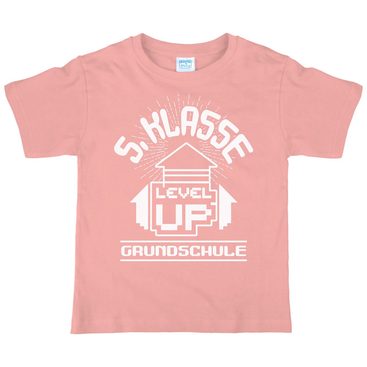 5.Klasse Level Up Kinder T-Shirt rosa 146 / 152