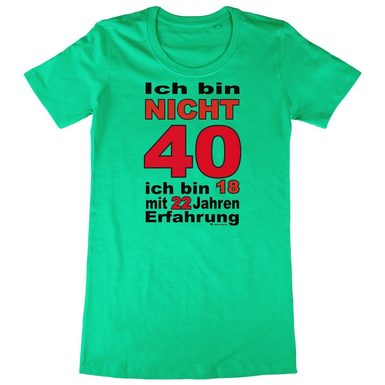 Bin nicht 40 Woman Long Shirt grün Large