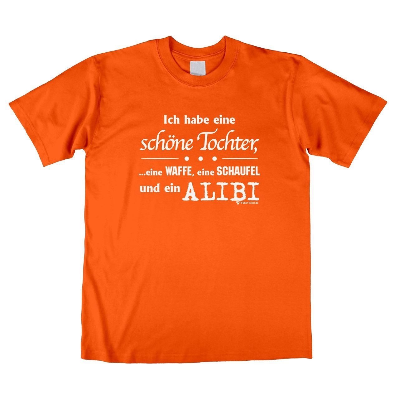 Alibi Unisex T-Shirt orange Large