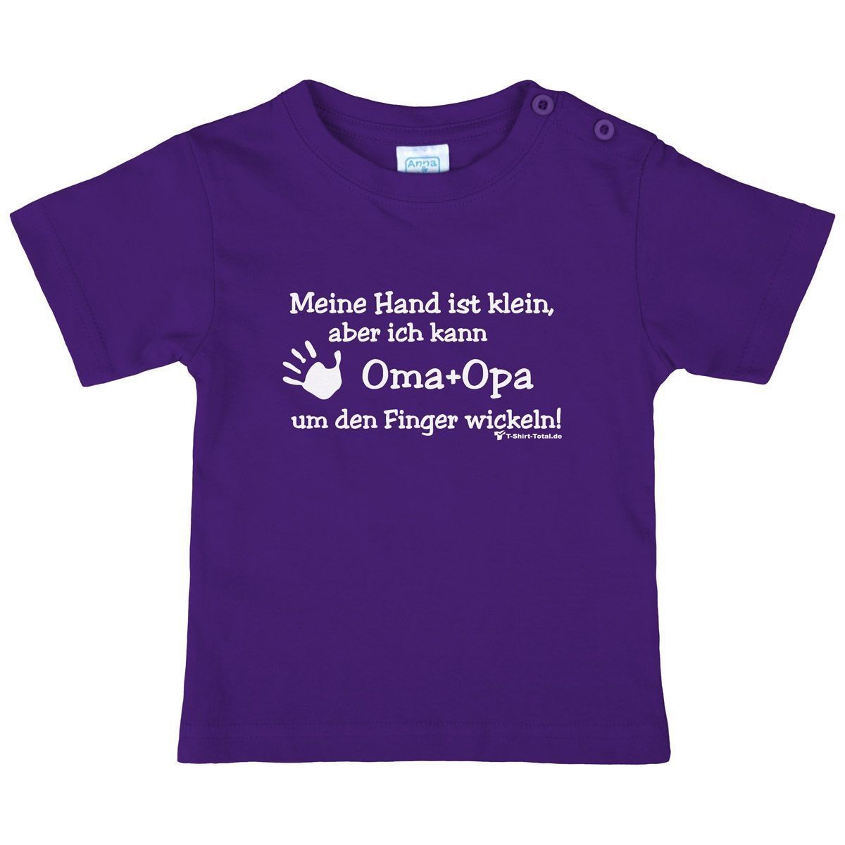 Kleine Hand Oma Opa Kinder T-Shirt lila 104
