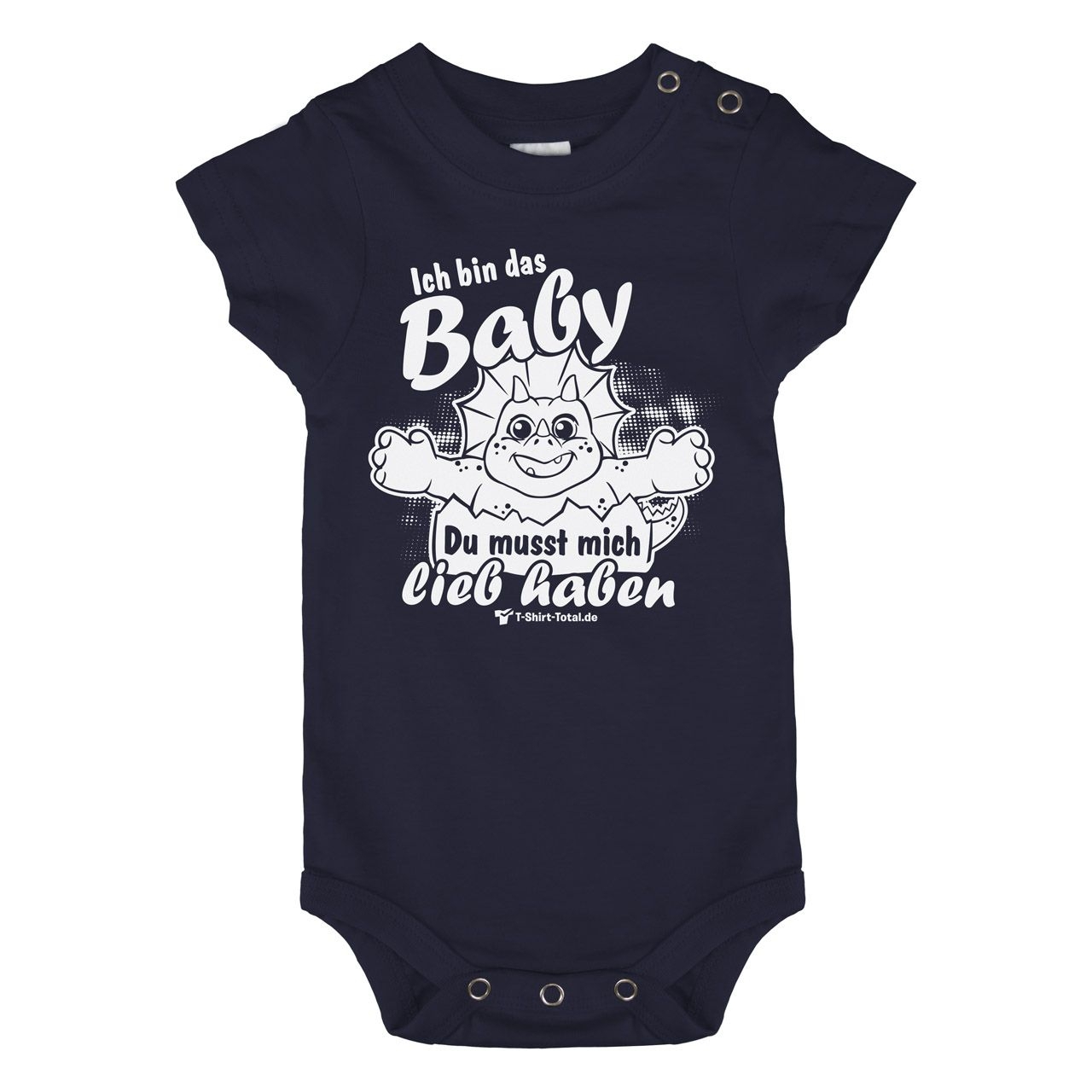 Bin das Baby Baby Body Kurzarm navy 68 / 74