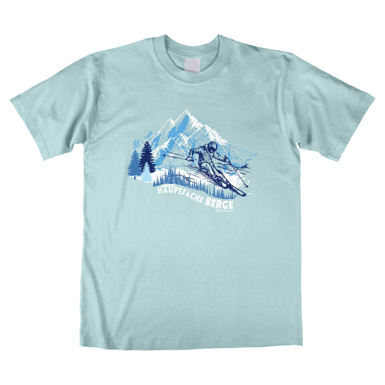 Hauptsache Berge Unisex T-Shirt mint Medium